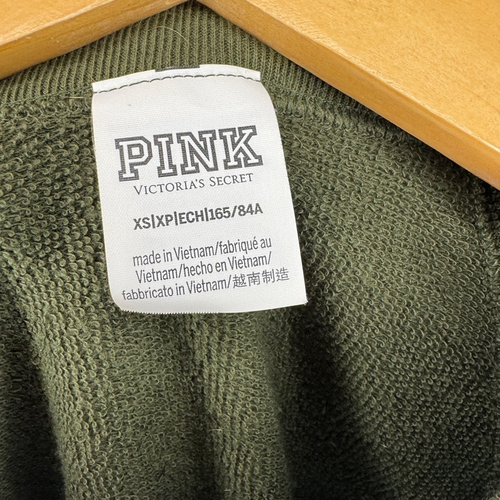 PINK Victoria's Secret Dark Green Crop Top - Picture 6 of 6